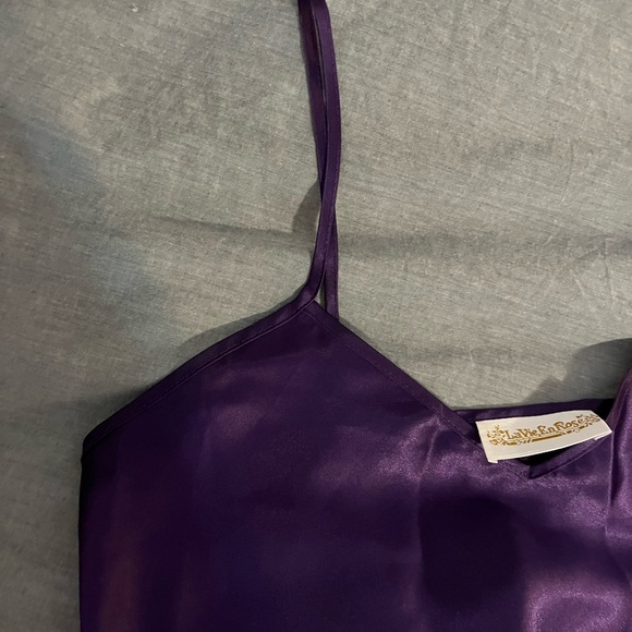 Vintage La Vie En Rose Satin Camisole - Picture 3 of 5
